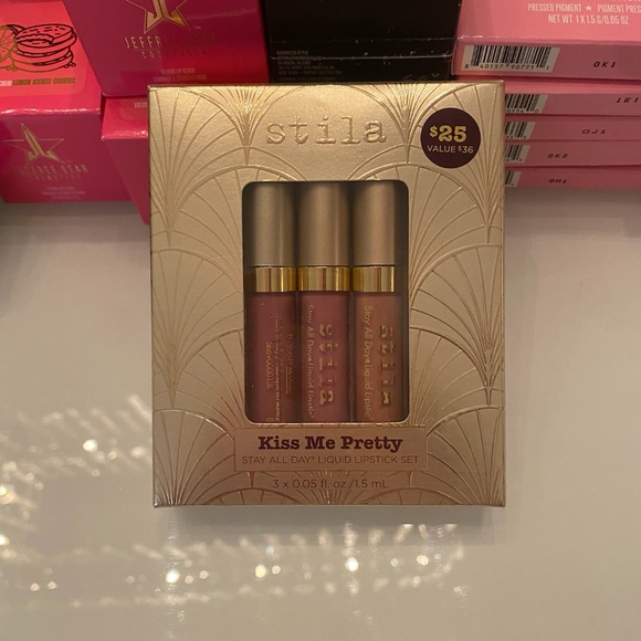 STILA COSMETICS Kiss me pretty Stay All Day Long Liquid Lipstick Set - Picture 1 of 1